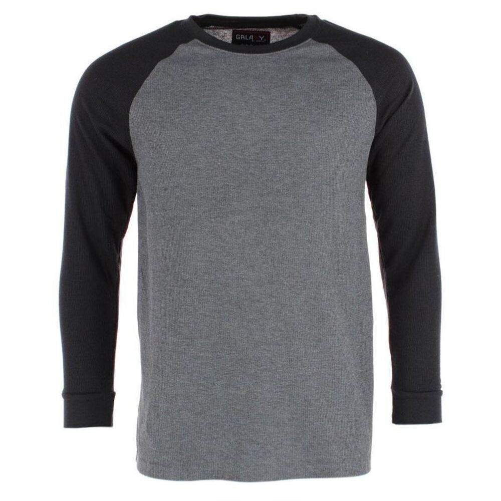 CTM Men's Thermal Underwear Raglan Sleeve Shirt